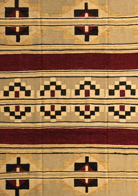 Southwestern Brown Country Rug, abs5215brn