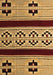 Southwestern Brown Country Rug, abs5215brn