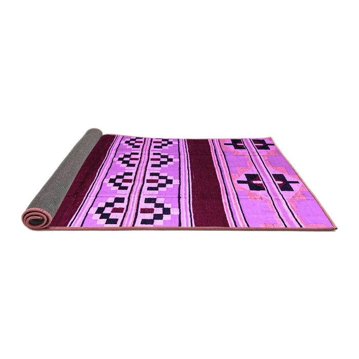 Sideview of Southwestern Purple Country Rug, abs5215pur