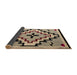 Sideview of Abstract Dark Brown Southwestern Rug, abs5216