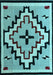 Southwestern Light Blue Country Rug, abs5216lblu