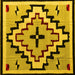 Square Southwestern Yellow Country Rug, abs5216yw