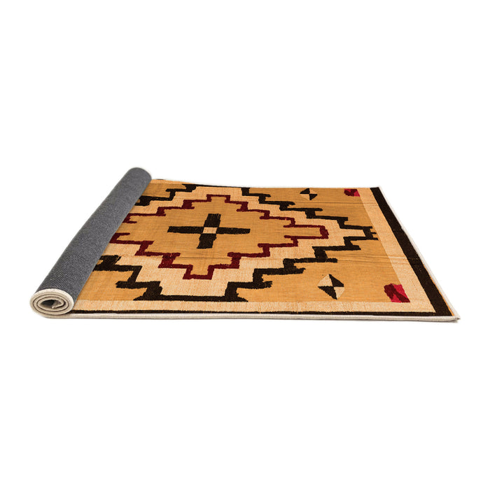 Sideview of Southwestern Orange Country Rug, abs5216org