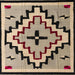 Square Abstract Dark Brown Southwestern Rug, abs5216