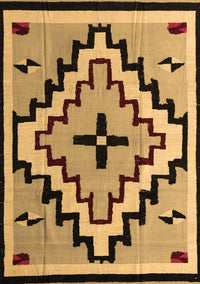 Southwestern Brown Country Rug, abs5216brn