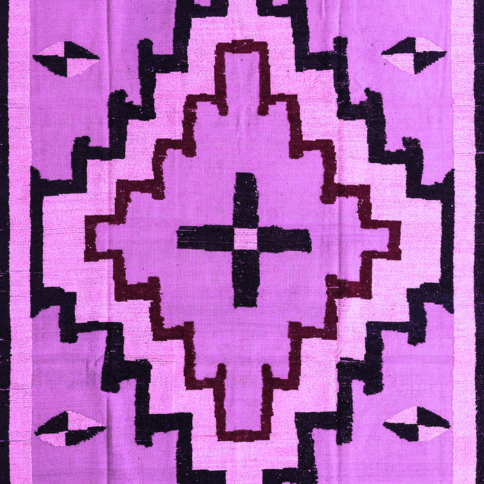 Machine Washable Southwestern Purple Country Area Rugs, wshabs5216pur