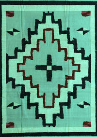 Southwestern Turquoise Country Rug, abs5216turq