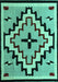 Southwestern Turquoise Country Rug, abs5216turq