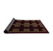 Sideview of Abstract Red Southwestern Rug, abs5217