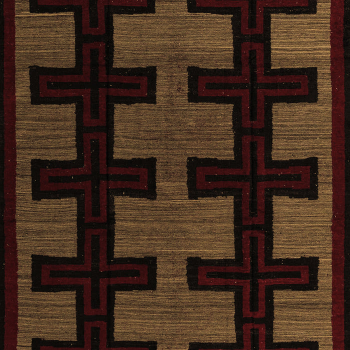 Southwestern Brown Country Rug, abs5217brn