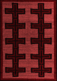 Southwestern Red Country Rug, abs5217red