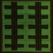 Square Southwestern Green Country Rug, abs5217grn