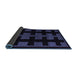 Sideview of Southwestern Blue Country Rug, abs5217blu