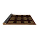 Sideview of Southwestern Brown Country Rug, abs5217brn