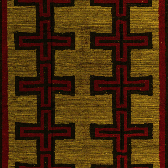 Southwestern Yellow Country Rug, abs5217yw