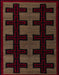 Abstract Red Southwestern Rug, abs5217