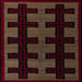 Square Abstract Red Southwestern Rug, abs5217