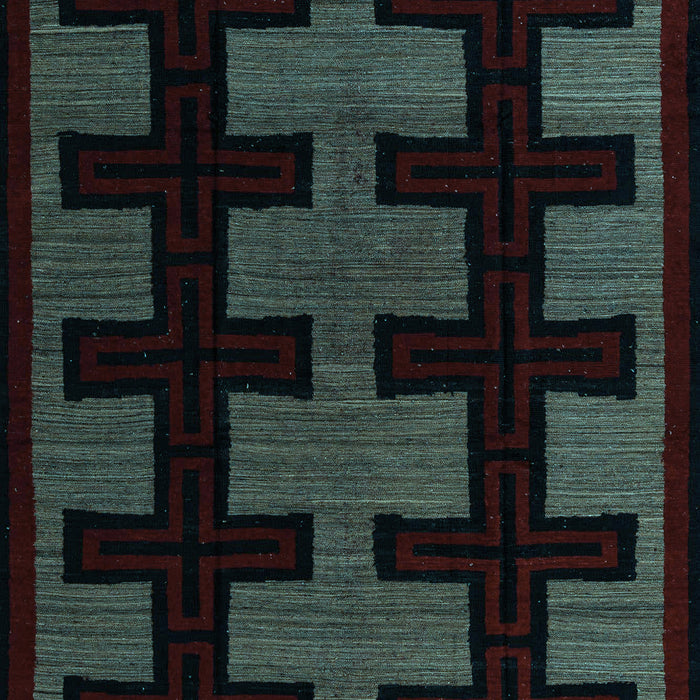 Southwestern Light Blue Country Rug, abs5217lblu