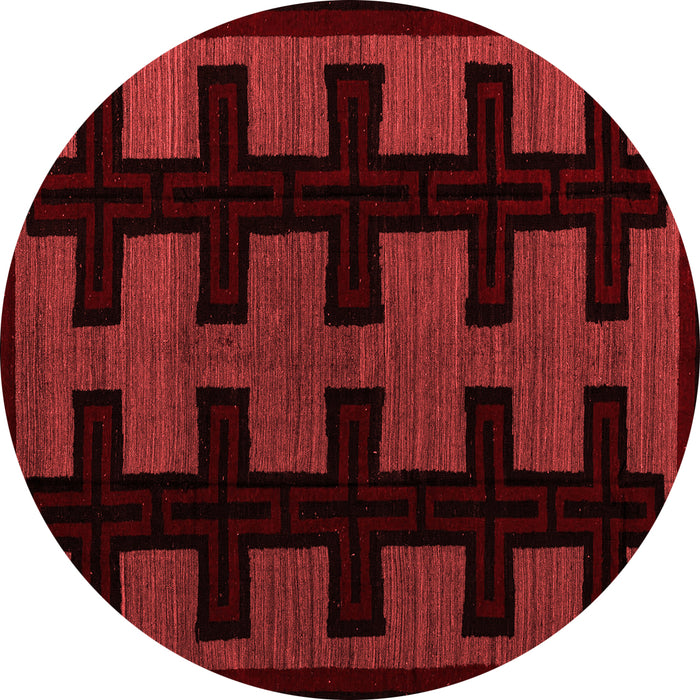 Machine Washable Southwestern Red Country Rug, wshabs5217red