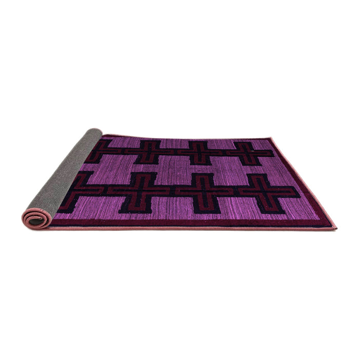 Sideview of Southwestern Purple Country Rug, abs5217pur