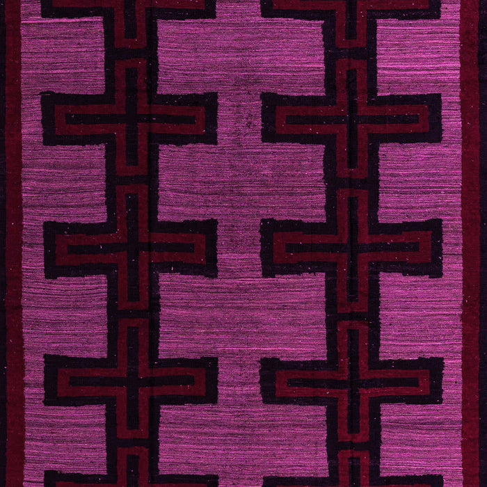 Machine Washable Southwestern Pink Country Rug, wshabs5217pnk