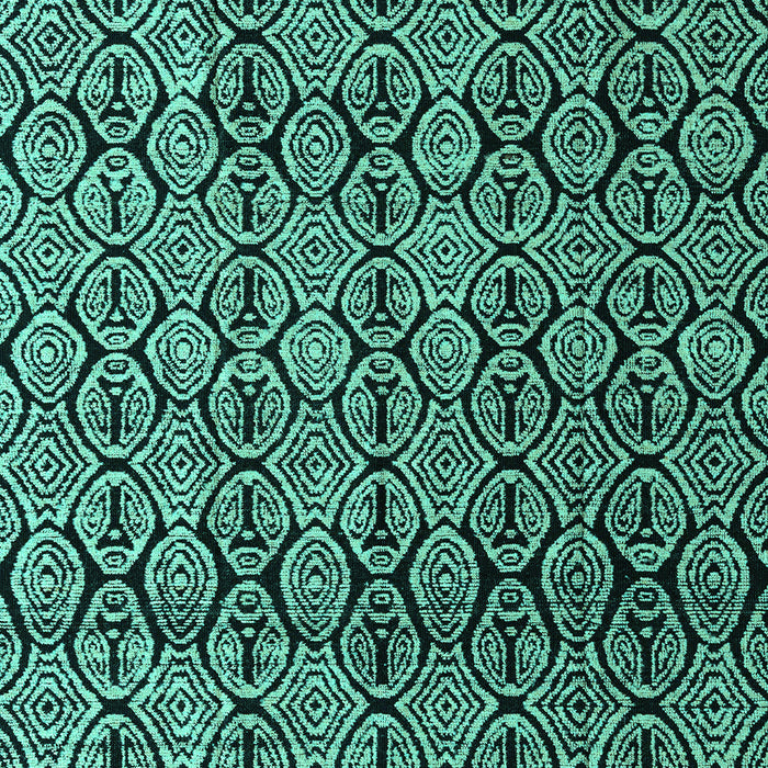 Machine Washable Abstract Turquoise Modern Area Rugs, wshabs5218turq