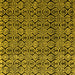 Square Machine Washable Abstract Yellow Modern Rug, wshabs5218yw