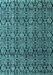 Abstract Light Blue Modern Rug, abs5218lblu