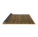 Sideview of Abstract Brown Modern Rug, abs5218brn