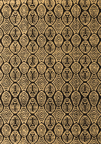 Abstract Brown Modern Rug, abs5218brn