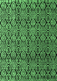 Abstract Emerald Green Modern Rug, abs5218emgrn