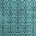 Square Abstract Light Blue Modern Rug, abs5219lblu