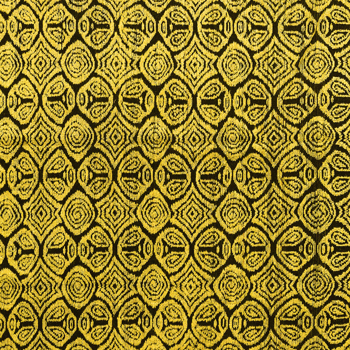 Square Machine Washable Abstract Yellow Modern Rug, wshabs5219yw