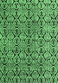 Abstract Emerald Green Modern Rug, abs5219emgrn