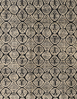 Abstract Dark Coffee Brown Modern Rug, abs5219