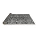 Sideview of Abstract Gray Modern Rug, abs5219gry