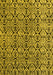 Abstract Yellow Modern Rug, abs5219yw