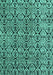 Abstract Turquoise Modern Rug, abs5219turq