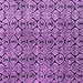 Square Machine Washable Abstract Purple Modern Area Rugs, wshabs5219pur