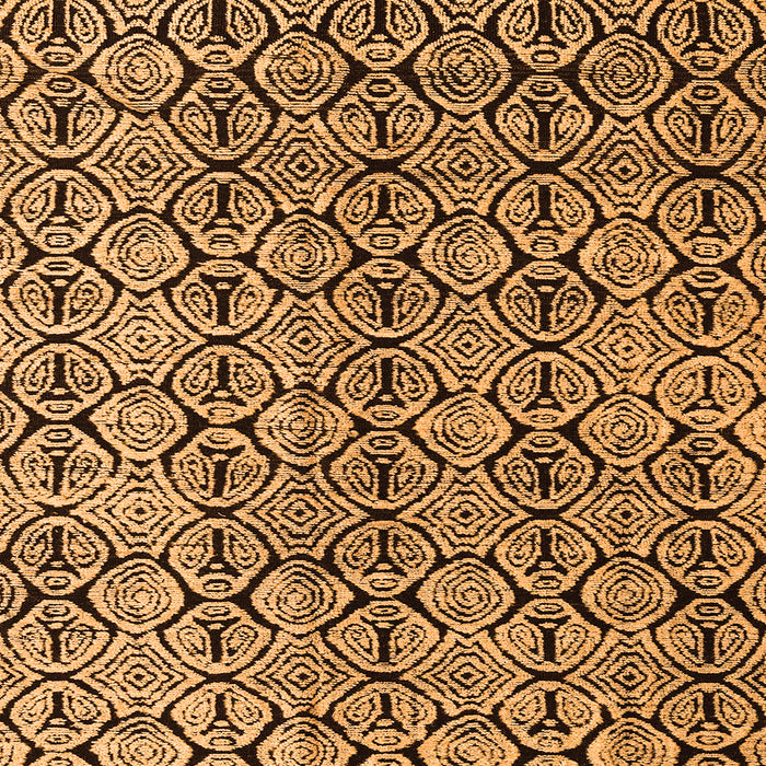 Square Machine Washable Abstract Orange Modern Area Rugs, wshabs5219org