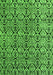 Machine Washable Abstract Green Modern Area Rugs, wshabs5219grn