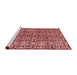 Modern Red Washable Rugs