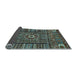 Sideview of Abstract Light Blue Modern Rug, abs521lblu