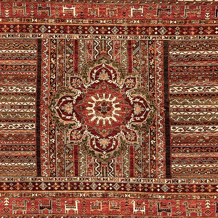 Abstract Orange Modern Rug, abs521org