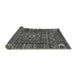 Sideview of Abstract Gray Modern Rug, abs521gry