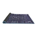 Sideview of Abstract Blue Modern Rug, abs521blu