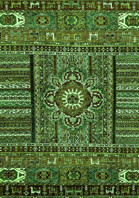 Abstract Green Modern Rug, abs521grn