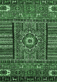 Abstract Emerald Green Modern Rug, abs521emgrn