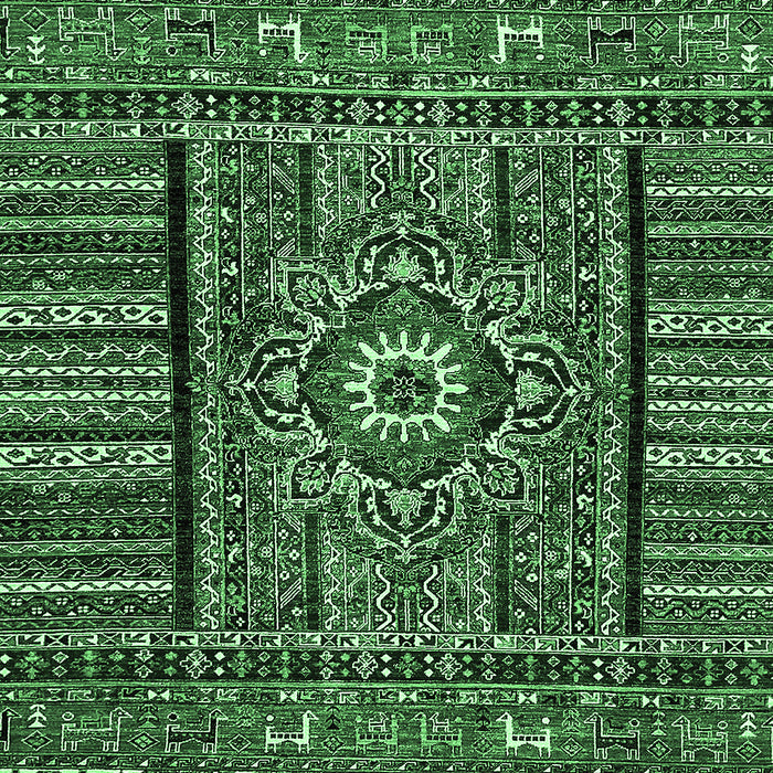 Abstract Emerald Green Modern Rug, abs521emgrn