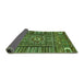 Sideview of Abstract Green Modern Rug, abs521grn